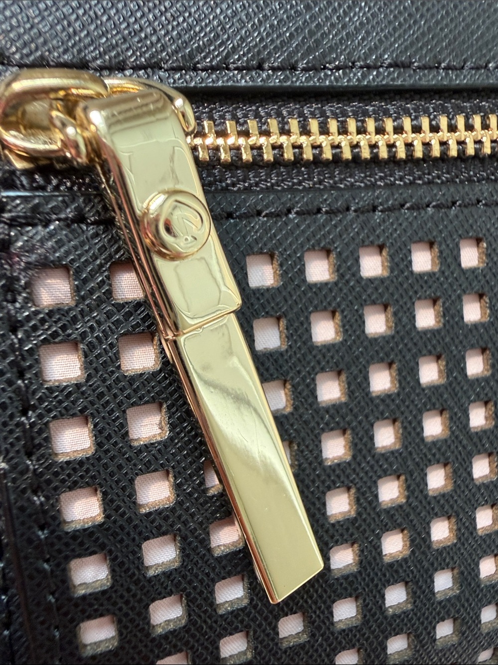 Kate Spade New York Cameron Street Perforated Rose Candace Satchel and Wallet - Picture 4 of 7